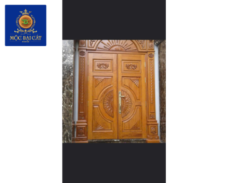 Cửa Gỗ 2 Cánh Đại Sảnh Chạm Khắc – Biểu Tượng Của Sự Sang Trọng Và Đẳng Cấp